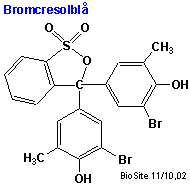 Strukturen af bromcresolblt