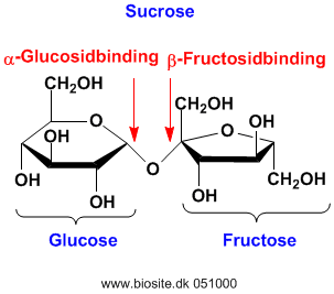 Strukturen af sucrose