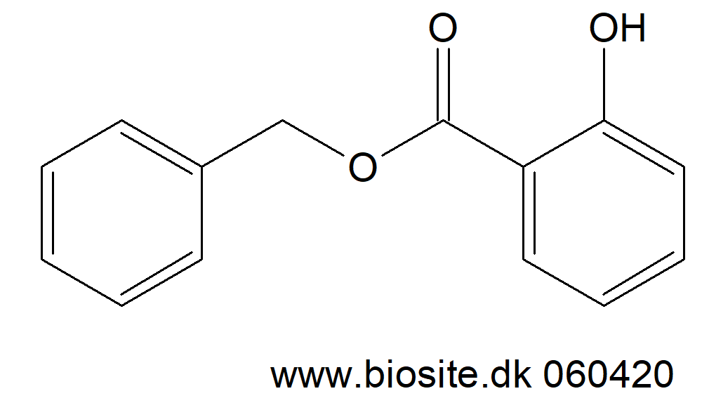 Strukturen af benzylsalicylat