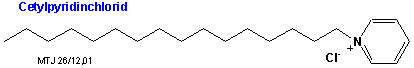 Den kemiske struktur af Cetylpyridiniumchlorid