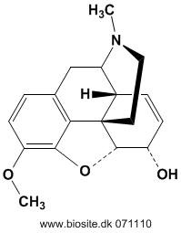 Strukturen af codein