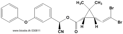 Strukturen af deltamethrin