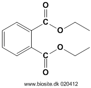 Strukturen af diethylphthalat