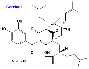 Den kemiske struktur af garcinol