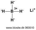 Strukturen af lithiumtetrahydridoborat(-1)