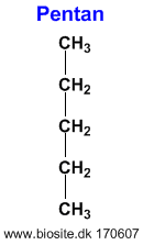 Strukturen af pentan