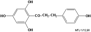 Strukturen af phloretin