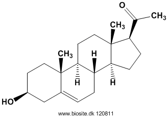 Strukturen af pregnenolon