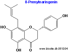 Strukturen af 8-Prenylnaringenin