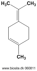 Strukturen af terpinolen